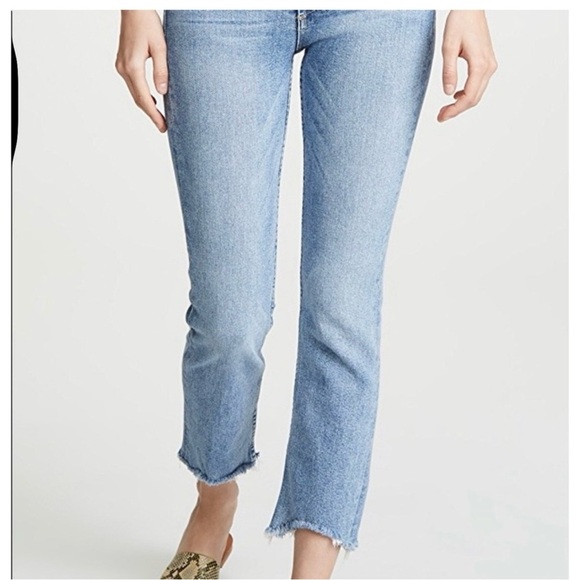 McGuire Denim Barley Boot Button Fly Raw Hem Cropped Jeans Size 25 Style 185C - Picture 3 of 11